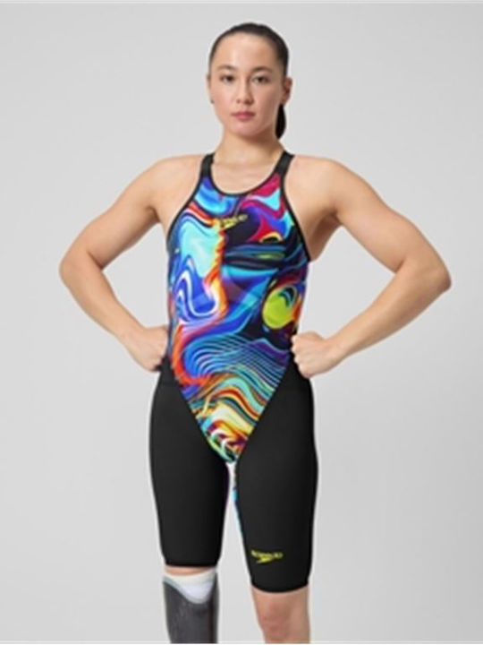 Speedo Fastskin Lzr Pure Valor 2.0 Openback Kneeskin 1585919136 Women's One Piece Competition Swimsuit Black