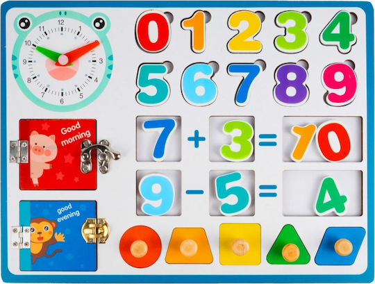 MalPlay Educational Game Letters & Numbers made of Wood