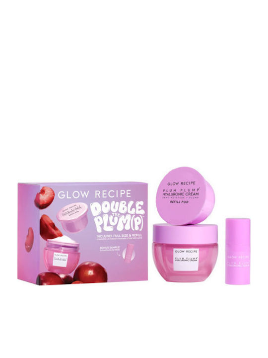 Glow Recipe Refill Kit Plum Creamdouble The Plum Комплект за грижа за кожата 3бр
