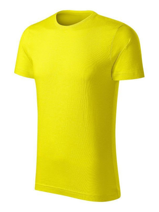 Malfini Ανδρικό Διαφημιστικό T-shirt Κοντομάνικο Lemon