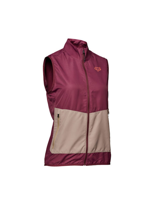 Fox Ranger Wind Cycling Windbreaker Jacket Sleeveless Red
