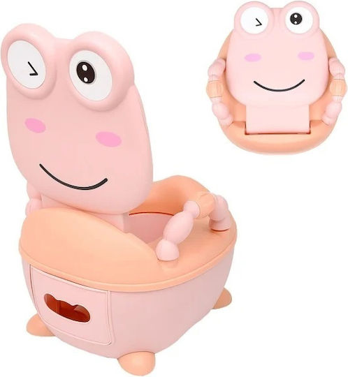 Little Mom Potties Toilet with Lid Pink