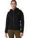 Women's Sweatshirt Jacket Hooded Black