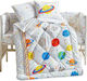 Cotton Box Set Für Krippe White 6Stück