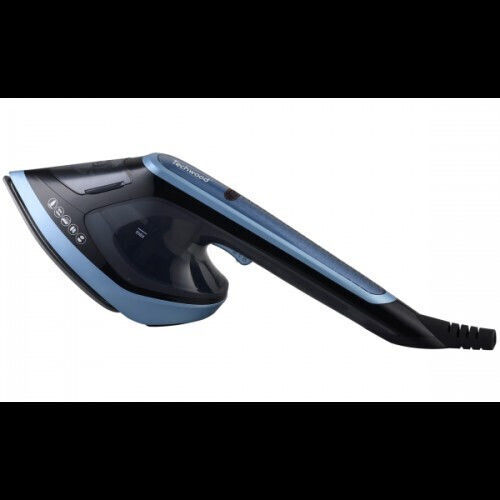 Techwood Aparat de călcat cu abur pentru haine de Mână 1800W cu rezervor 180ml Albastru
