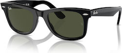 Ray Ban Wayfarer Γυαλιά Ηλίου Μαύρα με Κοκκάλινο Σκελετό