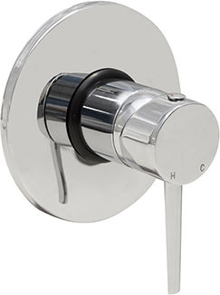 Piccadilly Set Mischer & Versorgung für Wandmontage für Dusche Silber