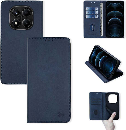 Калъф Портмоне Vintage Magnet Wallet Sonique Xiaomi Redmi Note 14 Pro Тъмносин