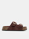Women's Flat Sandals Flatforms in Brown Color