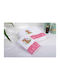 Dimcol Set Babyhandtücher 2 Stück White-pink Giraffe Gewicht 400gr/m²