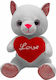 ToyMarkt Valentine's Day Plush Kitten 20 cm