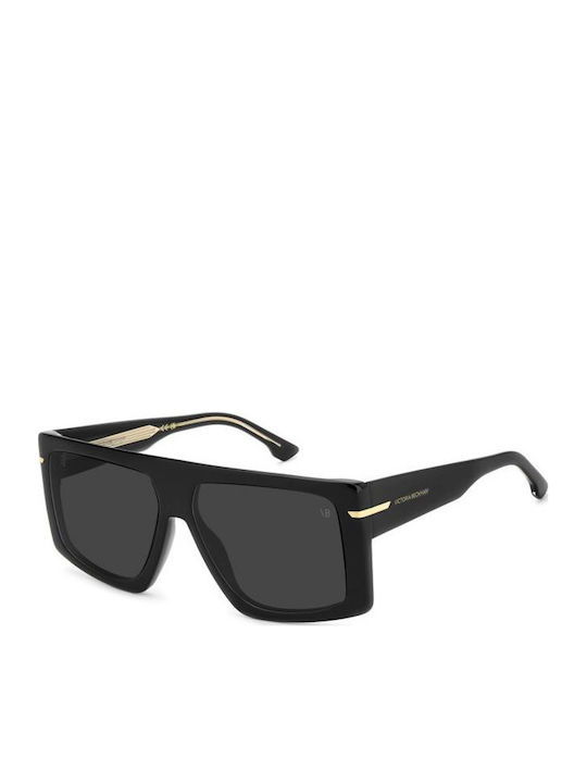 Victoria Beckham Unisex Sonnenbrillen mit Schwarzem Rahmen und Schwarzen Gläsern