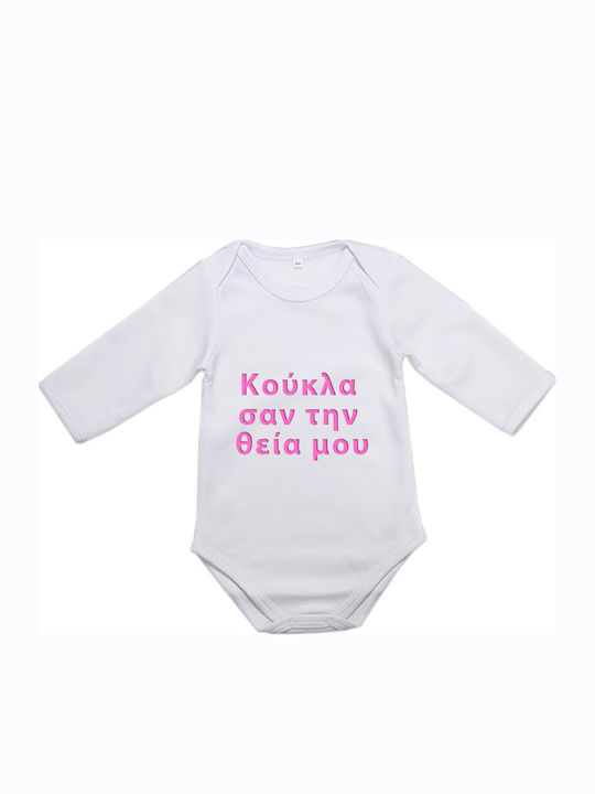 Baby-Strampler Langarm Thía Weiß