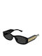 Gucci Unisex Sunglasses With Black Horn-Rimmed Frame And Grey Lens GG2068SA 001