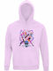 Παιδικό Φούτερ με Κουκούλα Creamy Pink Kpop Huntrix, Saja Girls Anime, Saja Boys Girls Bands, Demon Hunter Design