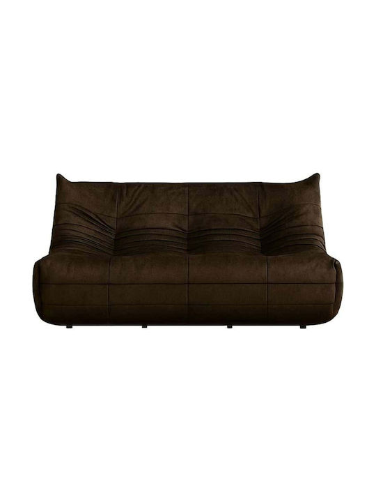 Bocek Two-Seater Couch Brown 145x100x80 cm