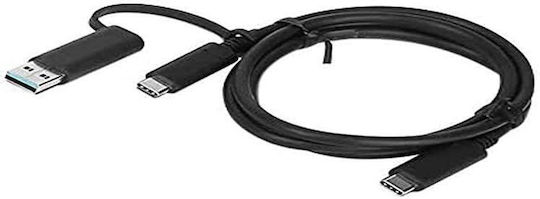 Lenovo USB 2.0 Cable USB-C Male - USB-C 100W Black 1m