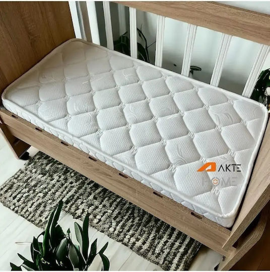 Baby Crib Mattress Fabric Towel White 50x100 Cm