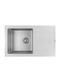 Chiuvetă Bucătărie Drop-In Inox cu Robinet L78xL48cm Albă