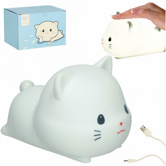 ikonka Kinder Dekorative Lampe Weiß 15x11x10εκ.