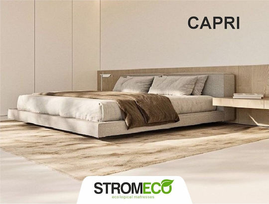 Capri Bett Übergröße Beiges Stoffbezogen Mit Matratze 170x200cm