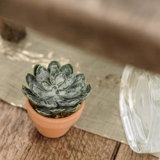 Artificial Plant in Small Pot Green 6cm Beauty Home