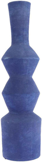 Beauty Home Διακοσμητικό Βάζο Κεραμικό Sienna Μπλε Y60cm