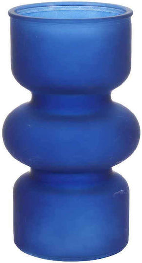 Beauty Home Vază Din Sticlă Gabriel Albastră Y18cm