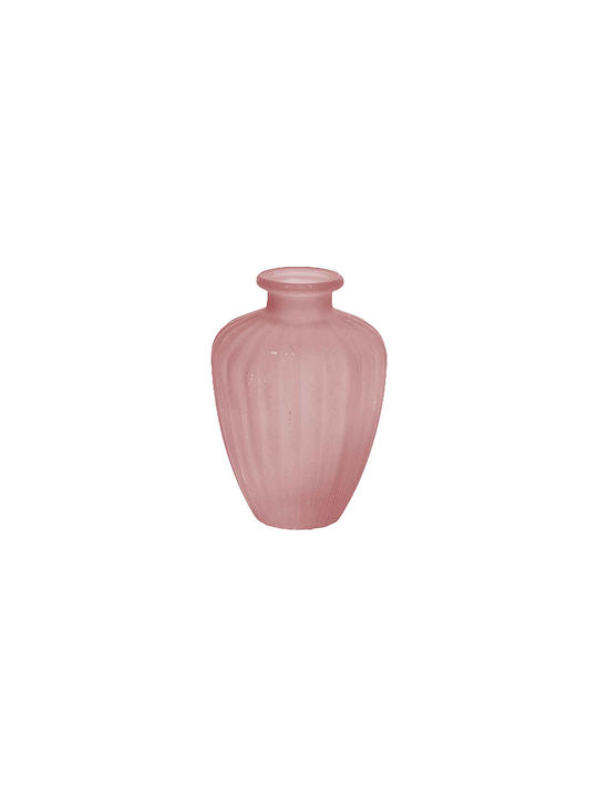 Beauty Home Vază Decorativă Sticlă Jeanne Roz 10.5cm 1buc