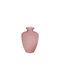 Beauty Home Vază Decorativă Sticlă Jeanne Roz 10.5cm 1buc