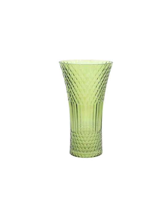 Beauty Home Vază Decorativă Sticlă Iris Verde 23cm 1buc