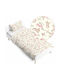 BabyMam Conținut set Husă de pilotă pentru copii Single cu față de pernă Bumbac Roz 140x200cm