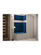 Hartford 266 Eingangsmöbel mit Spiegel Cashmere 158x46x186cm