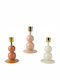 Beauty Home Candle Holder Metal in Orange Color 8.5x15cm 1pcs