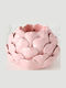 Boltze Candle Holder suitable for Tealights Ceramic in Pink Color 14x14x9cm 1pcs