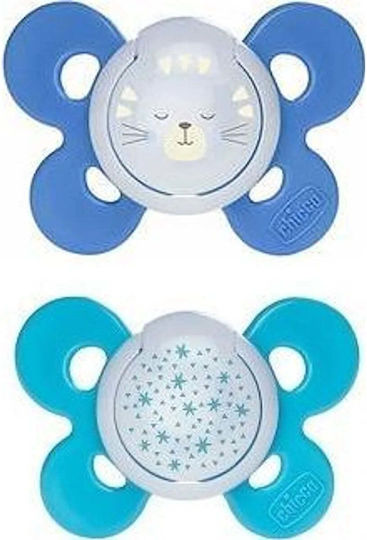 Chicco Physio Comfort Πιπίλες Σιλικόνης Μπλε για 12+ μηνών 2τμχ