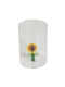 Χαμηλό Sunflower Ποτήρι από Γυαλί σε Κίτρινο Χρώμα