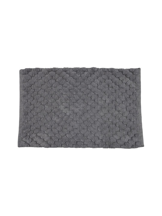 Ankor Non-Slip Bath Mat Cotton 852093 Grey 50x80cm