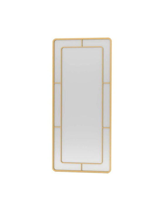 Hanah Home Καθρέπτης με Χρυσό Μεταλλικό Πλαίσιο 180x80cm