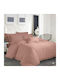Duvet Cover Set Cotton Queen with 2 Pillowcases 240x260 Pink