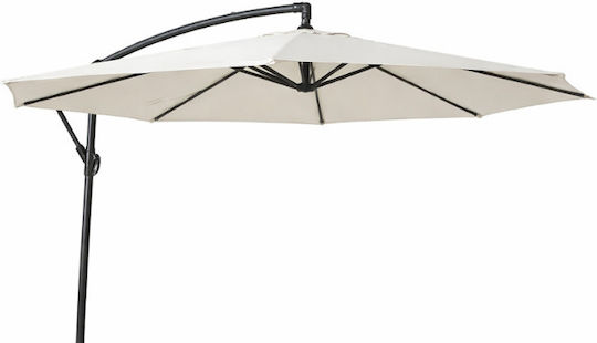 Professioneller Boden Sonnenschirm Rund Metall Ecru Φ3m
