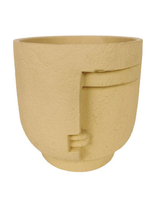 Marhome Planter Concrete Beige 16.5x16.5x16cm.