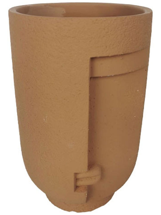 Marhome Κασπώ Τσιμεντένιο Καφέ 14.5x14.5x23εκ.