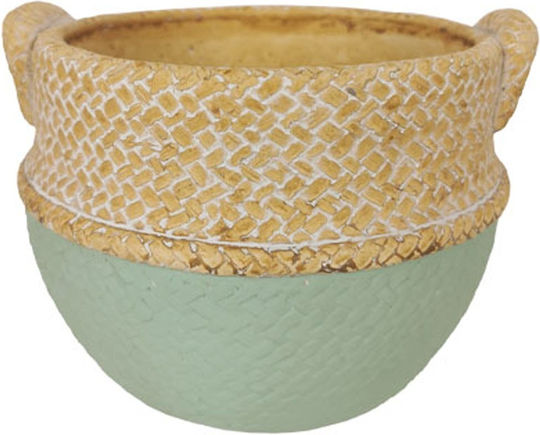 Marhome Ghiveci din Beton Verde 16x16x13εκ.