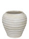 Marhome Dekorative Betonvase Beigefarbe Y25cm