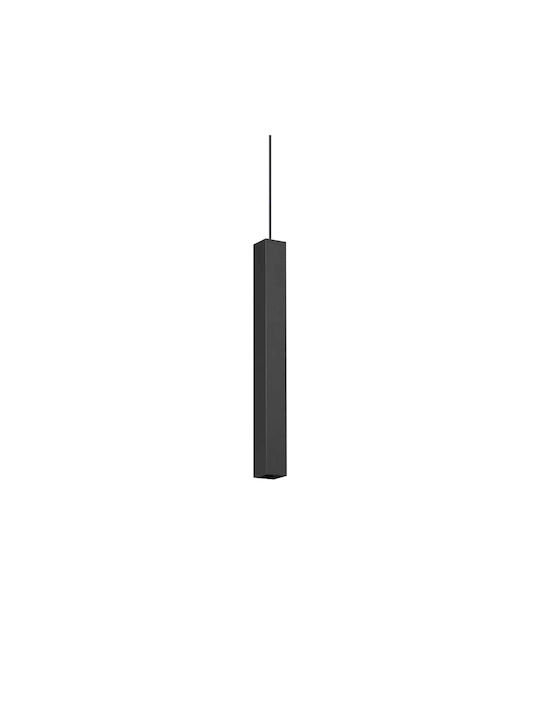 Ideal Lux Look Sp1 Square Pendant Light Black