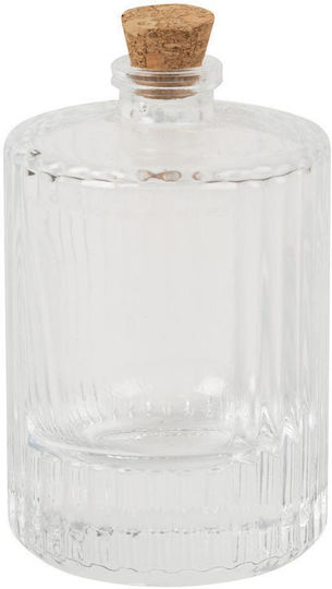 Beauty Home Lucie Wasserflasche Glas mit Kork Transparent 30ml