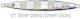 Falcon Artificial Bait Speed Slider, slider Fluorescent 130gr 01.silver Zebra