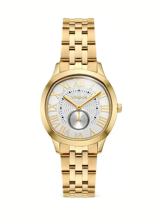 Vogue Women's Watch with Gold Metal Bracelet