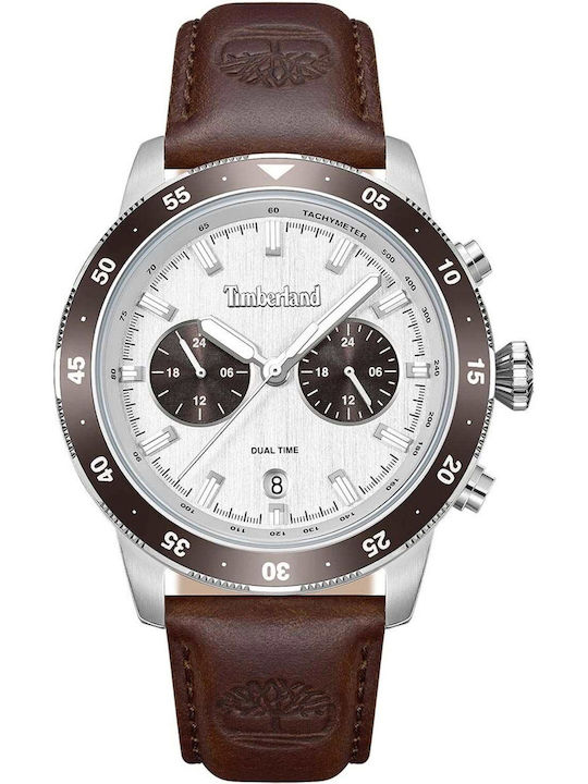 Timberland Ανδρικό Ρολόι 44mm Μπαταρίας με Καφέ...
